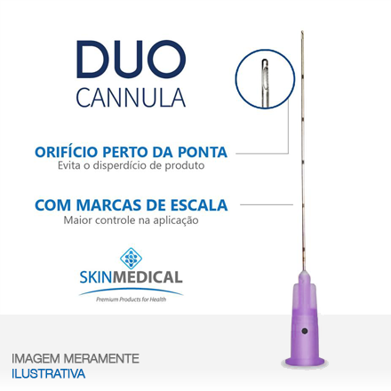 DUO CANNULA 23G×50mm + agulha de pertuito